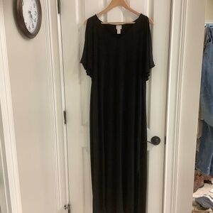 Chicos size 3 wrinkle free black dress